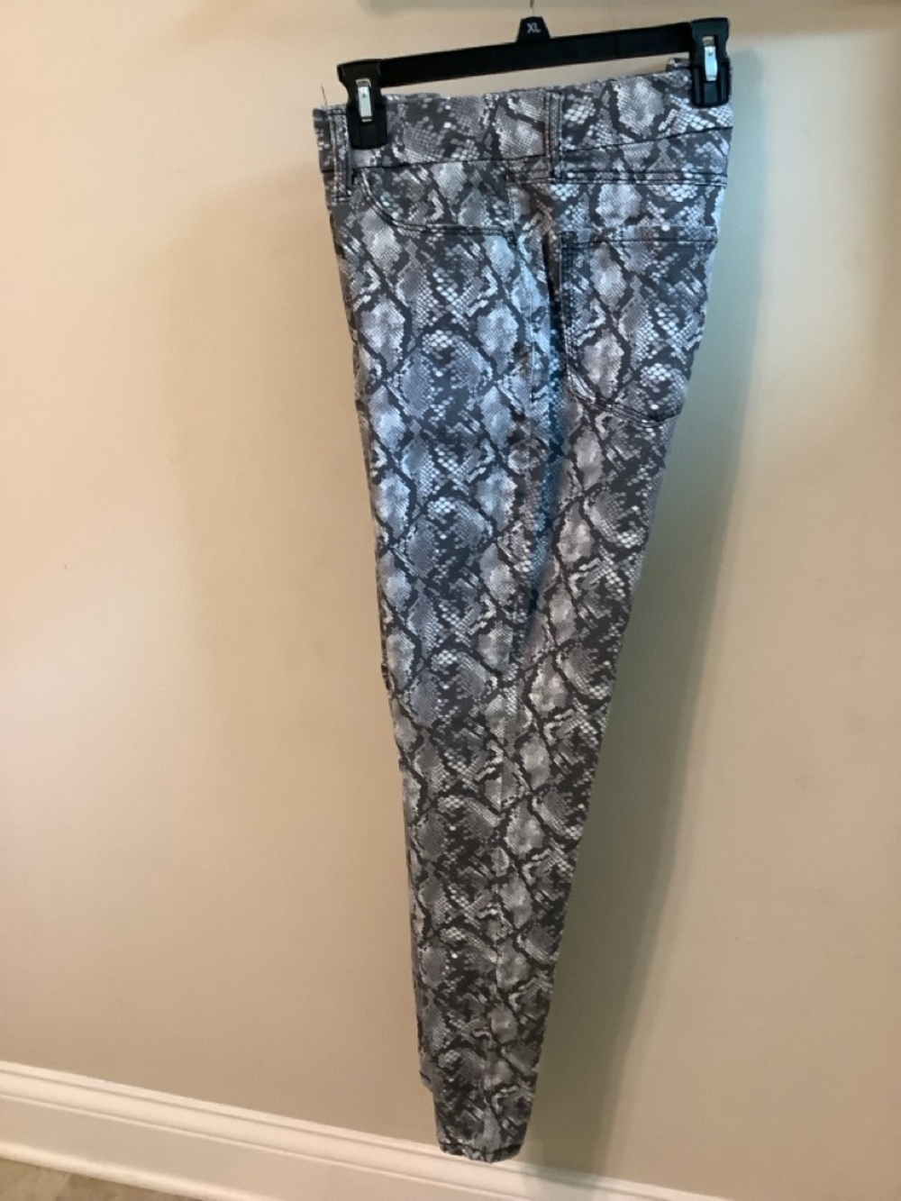 Snake Print Seven7 Tummyless High Rise Skinny Jeans